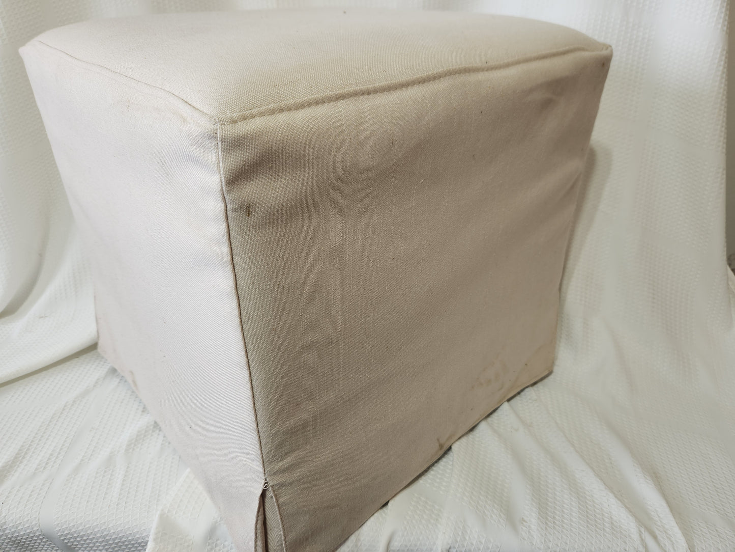 Lynwood Slipcover Cube Ottoman