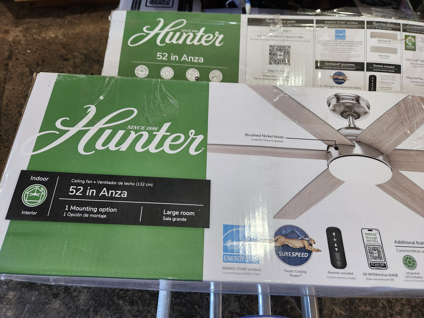 Hunter 52 in Anza Indoor Fan