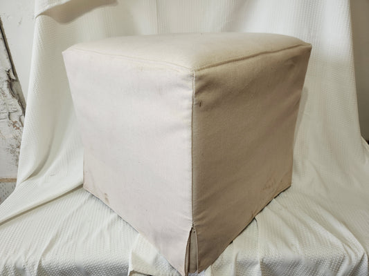 Lynwood Slipcover Cube Ottoman