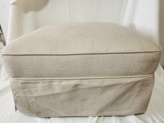 Cream Ottoman - Namesake Crawford