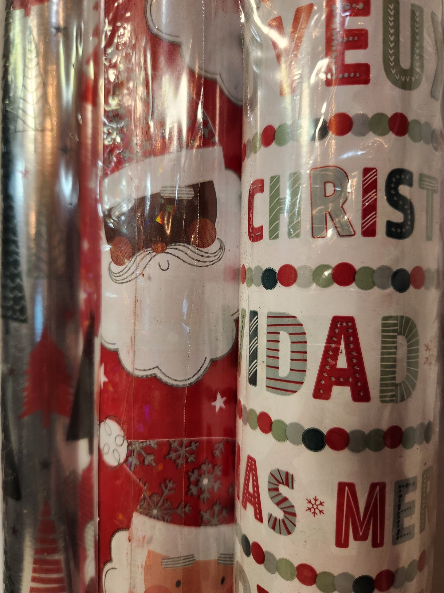 🎅 Double-Sided Christmas Gift Wrap - 3 Rolls, 270 sq ft! 🎄