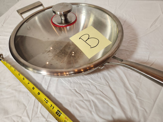 ✨ Versatile Stainless Steel Skillet & Sauté Pan