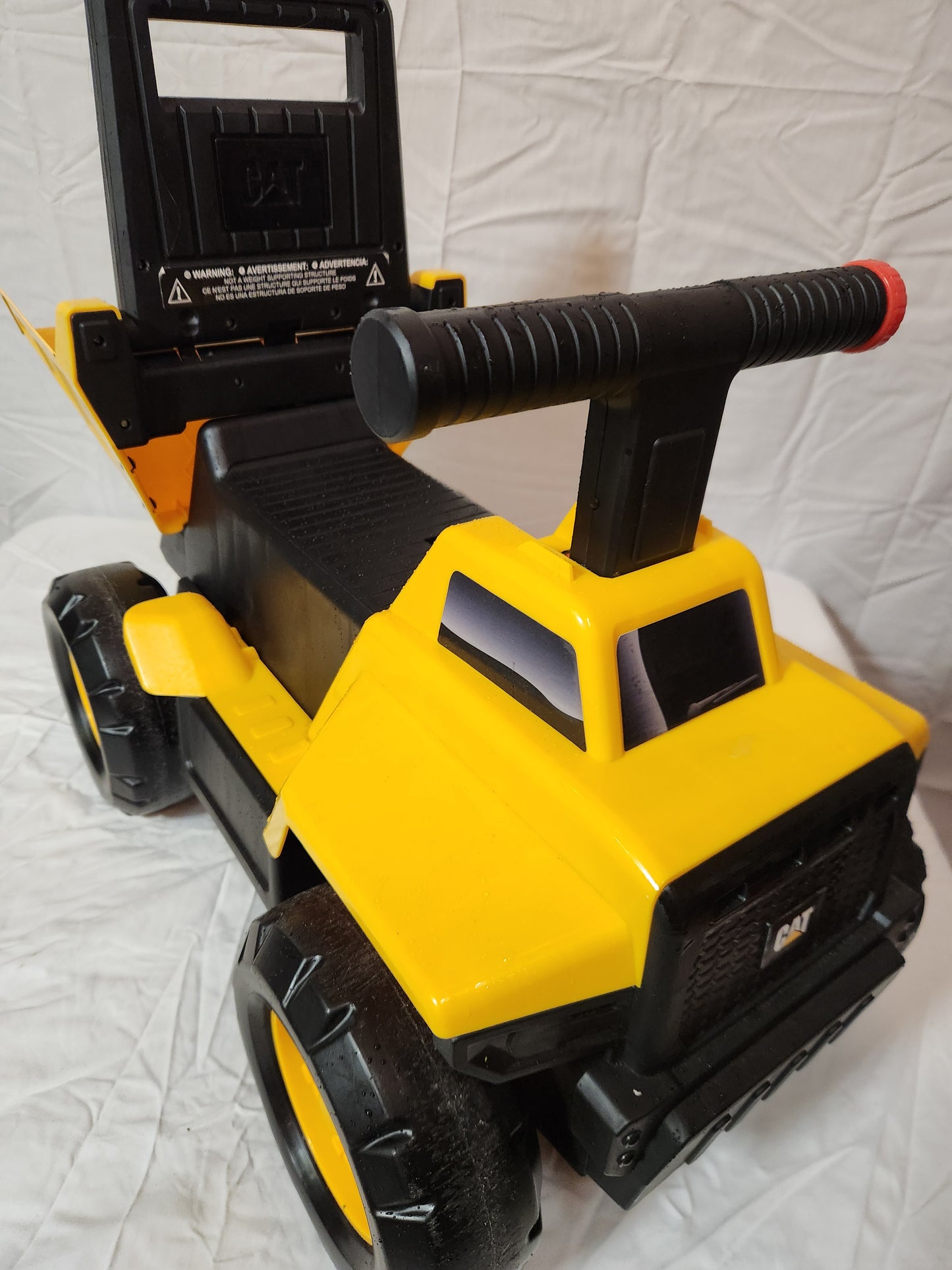 🏗️ CAT Yellow Push & Ride-On Construction Toy - Bulldozer/Loader Style! 🚧