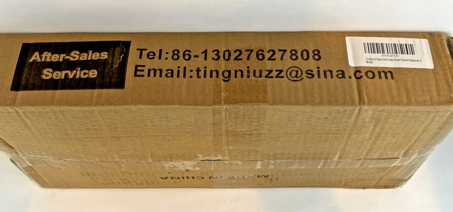6-Tier Squirrel Desk Plant Stand - Flower Platforms - Unfinished Wood -NIB
