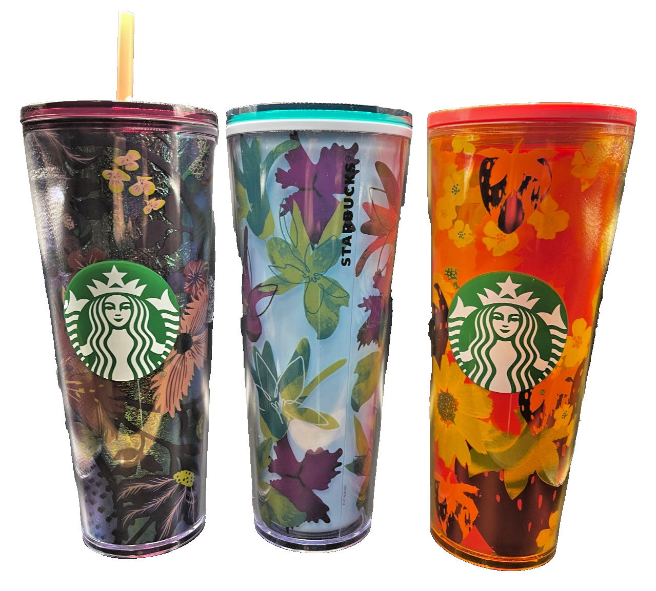 Starbucks Tumblers - 24 oz - Venti - Cold Cup - Floral - Choose your favorite!
